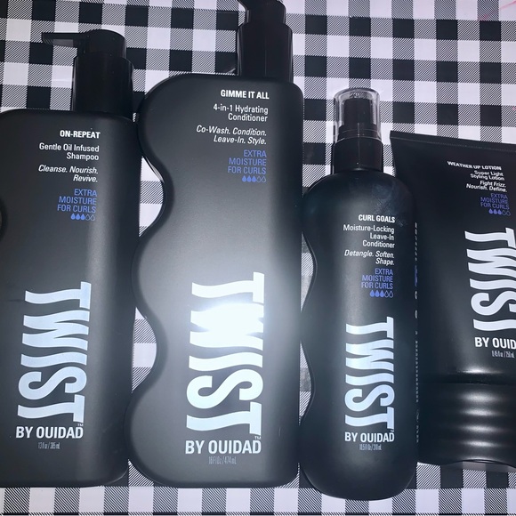 Twist By Ouidad Lot Of 4 Items: Shampoo, Conditioner, Leave-In, & Styling Lotion - Picture 2 of 4